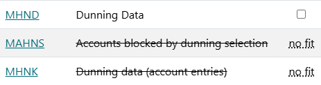 Tables compatibility with current model